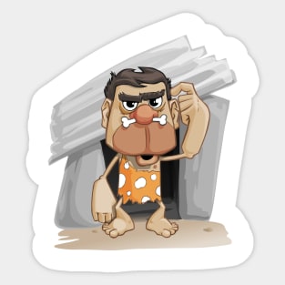 Caveman. Sticker